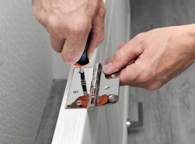 blindage de porte gonds