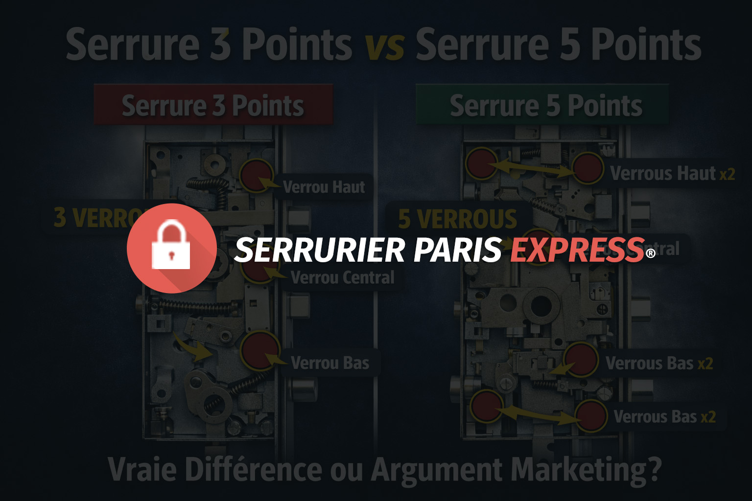 Serrure 3 points vs 5 points