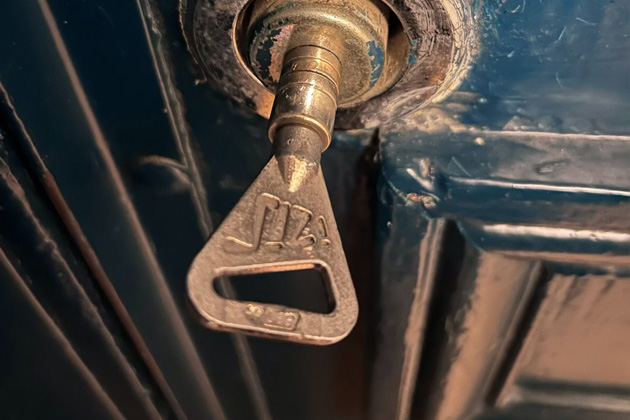 Porte fermée à clés