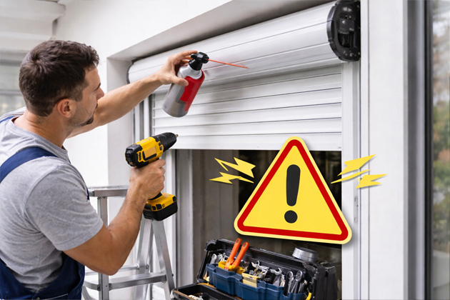 Volet roulant qui grince